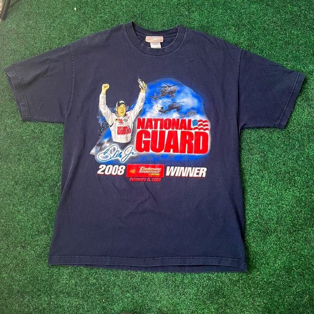 Y2K Nascar "National Guard" Graphic T-Shirt